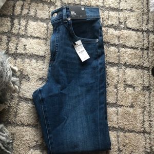 Skinny high rise jeans